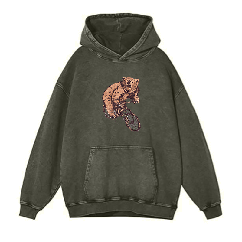 Bear On Bike hoodies