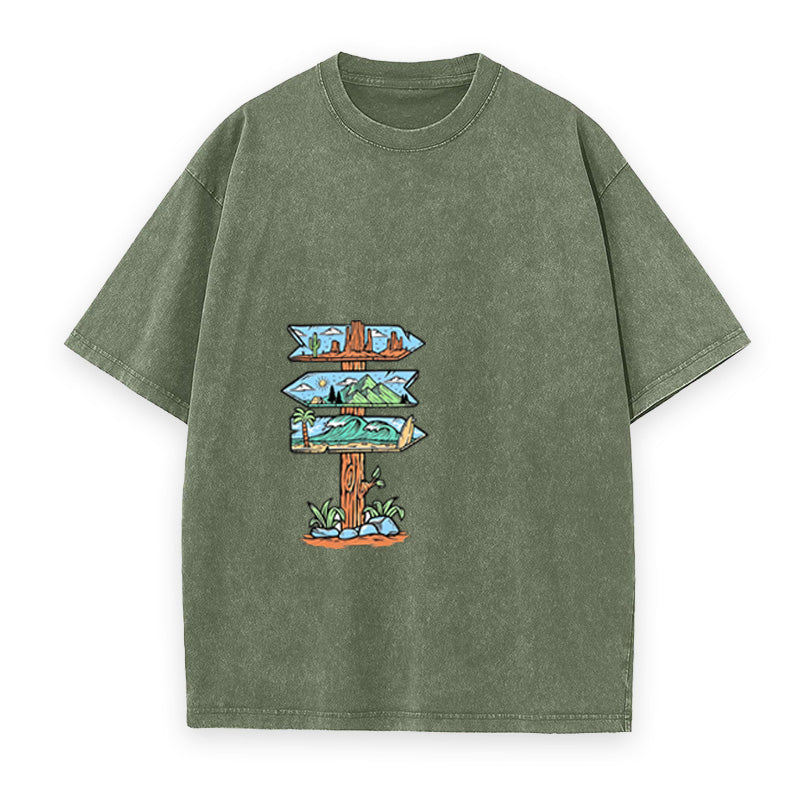 Adventure Signpost Unisex Tee