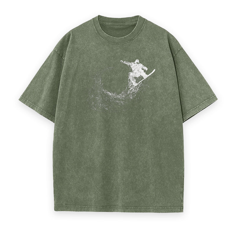Particle Dot Snowboarder Unisex Tee