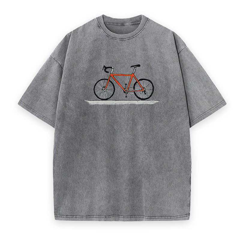Red road bike Tee