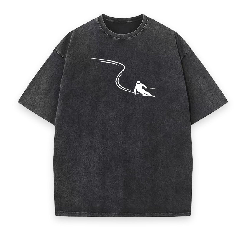 Skiing Lines Unisex Tee