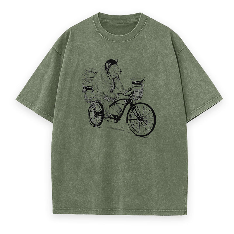 Bear on a Bike Unisex Tee