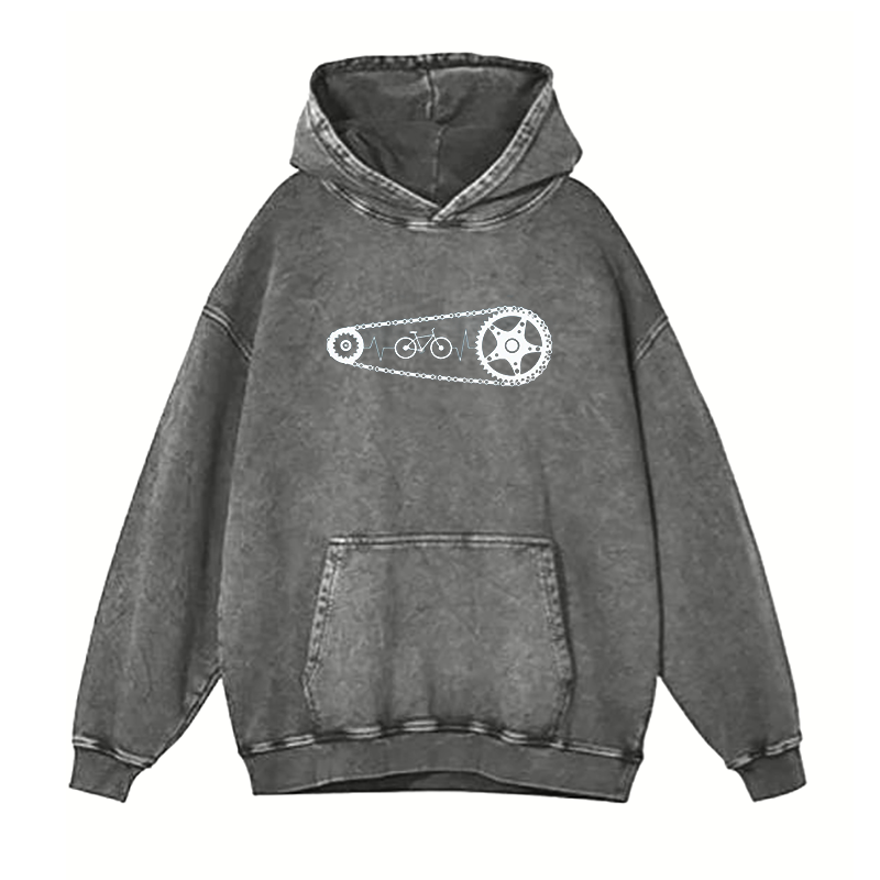 Cycling Heartbeat Bicycle hoodies