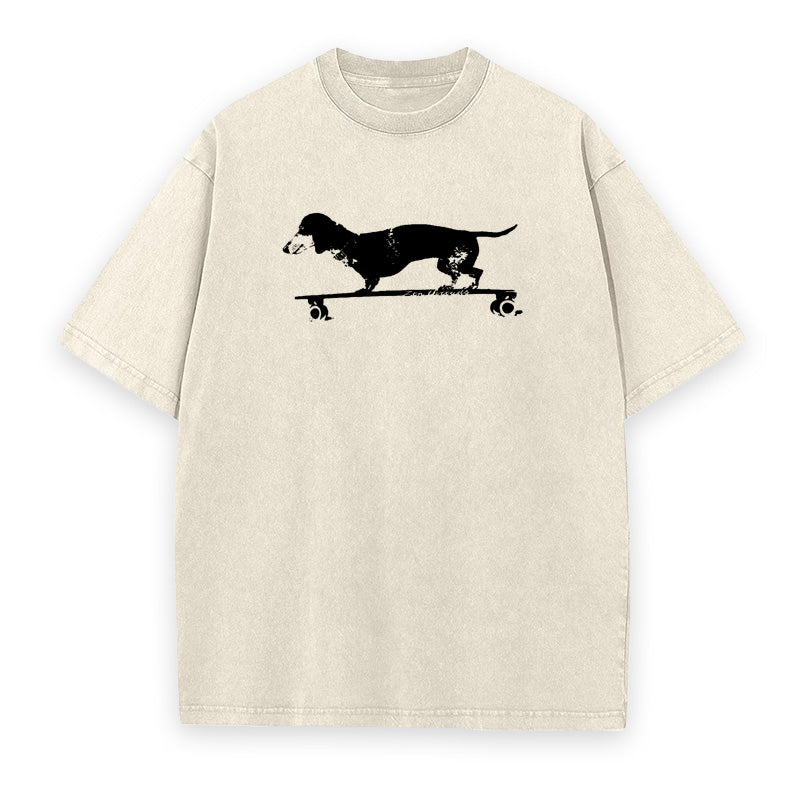 Dachshund Longboard Unisex Tee