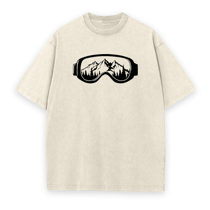 Ski Goggles & Mountain Unisex Tee