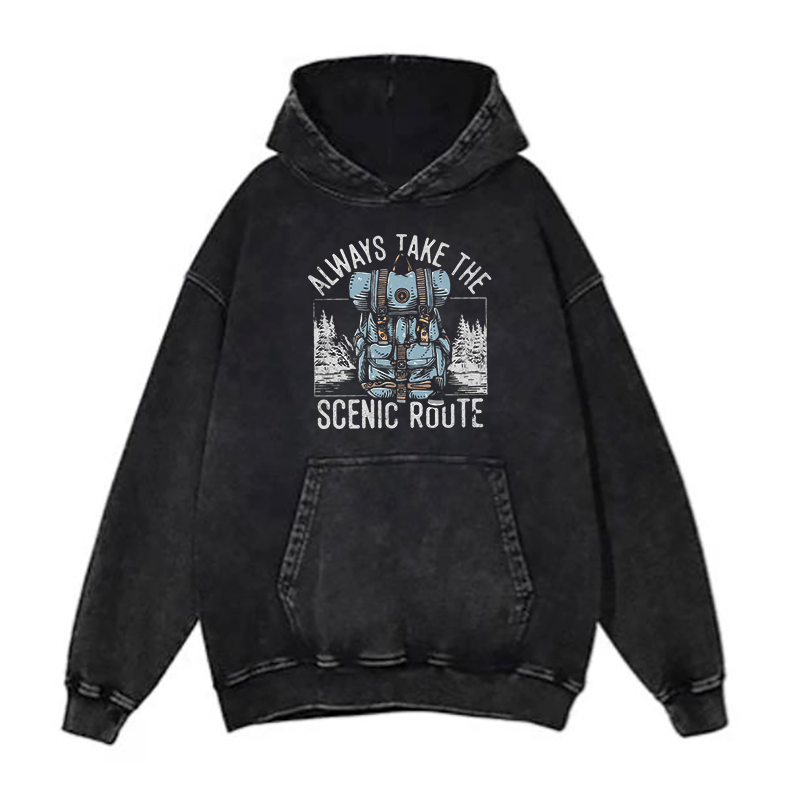 Always Take The Scenic Route hoodies