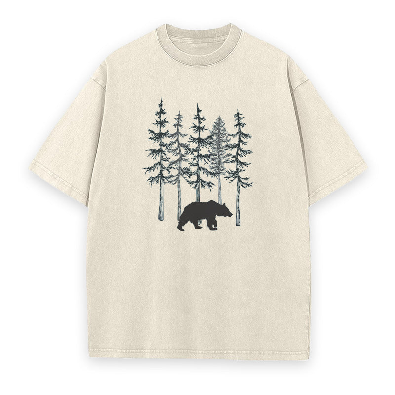 Bear & Pine Tree Unisex Tee