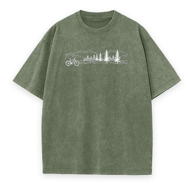 Pedal to the Peaks and Pines Unisex Tee