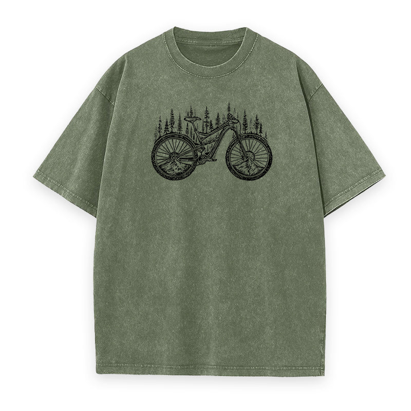 Forested Bicycle Unisex Tee