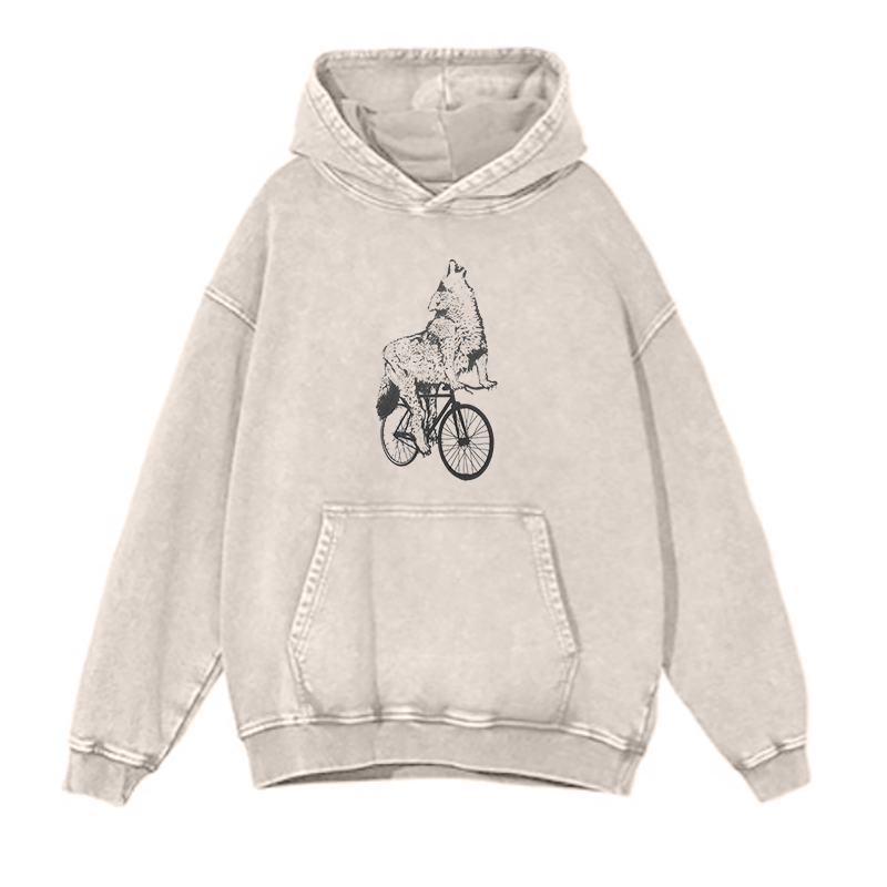 Wolf on Wheels hoodies