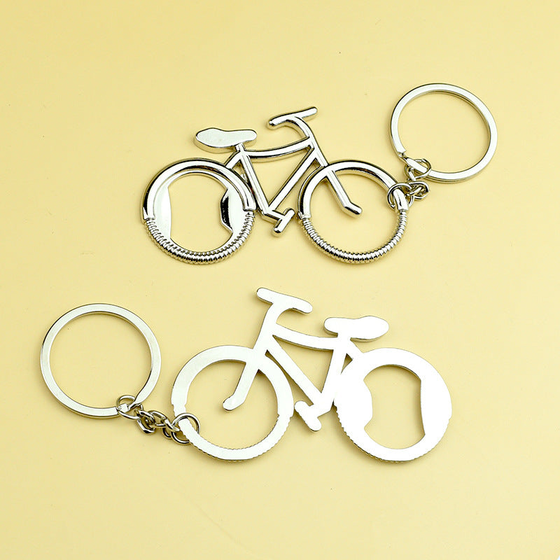 Zinc Alloy Bicycle Keychain Bottle Opener