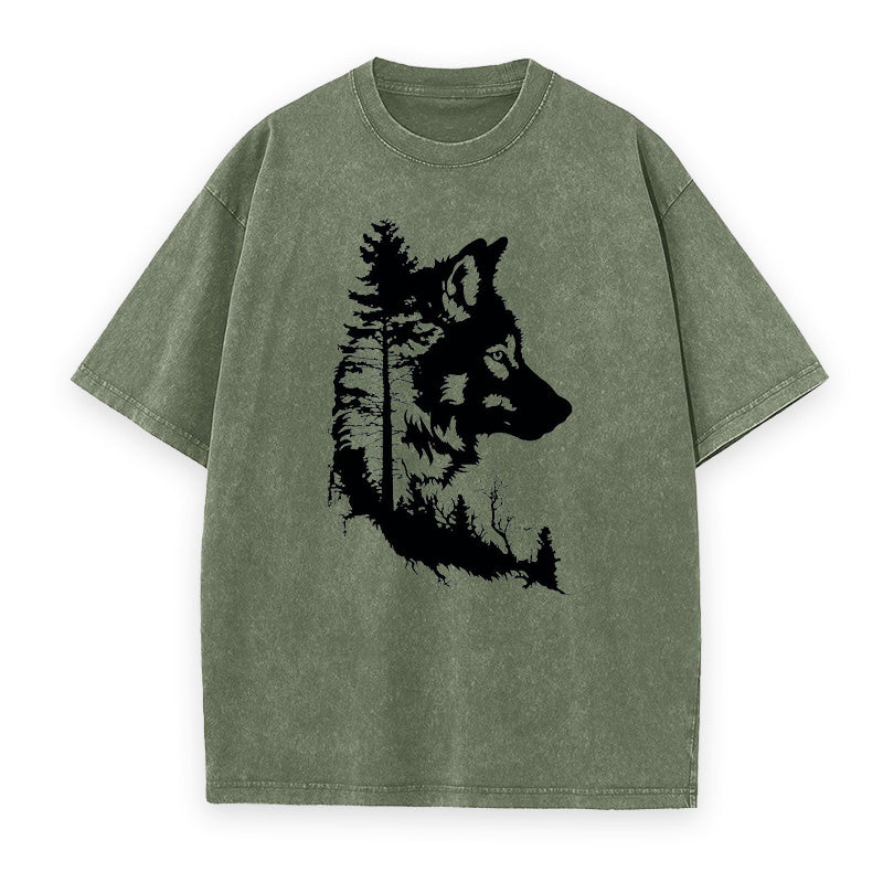 Tree Wolf Head Unisex Tee