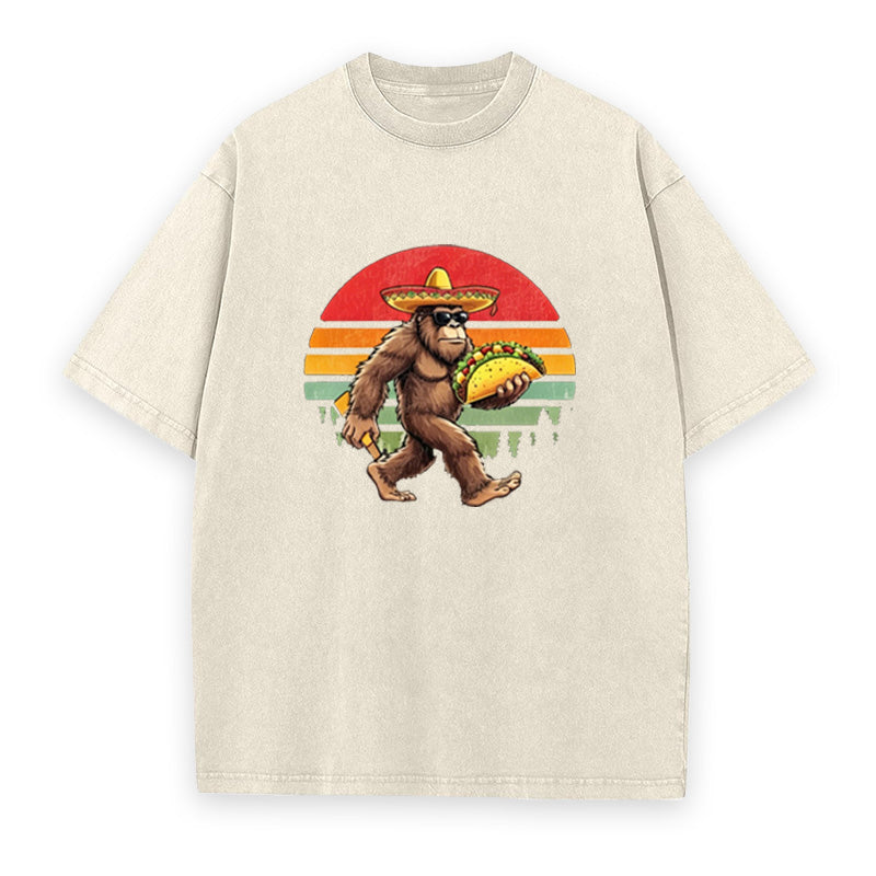 Retro Bigfoot Taco Unisex Tee