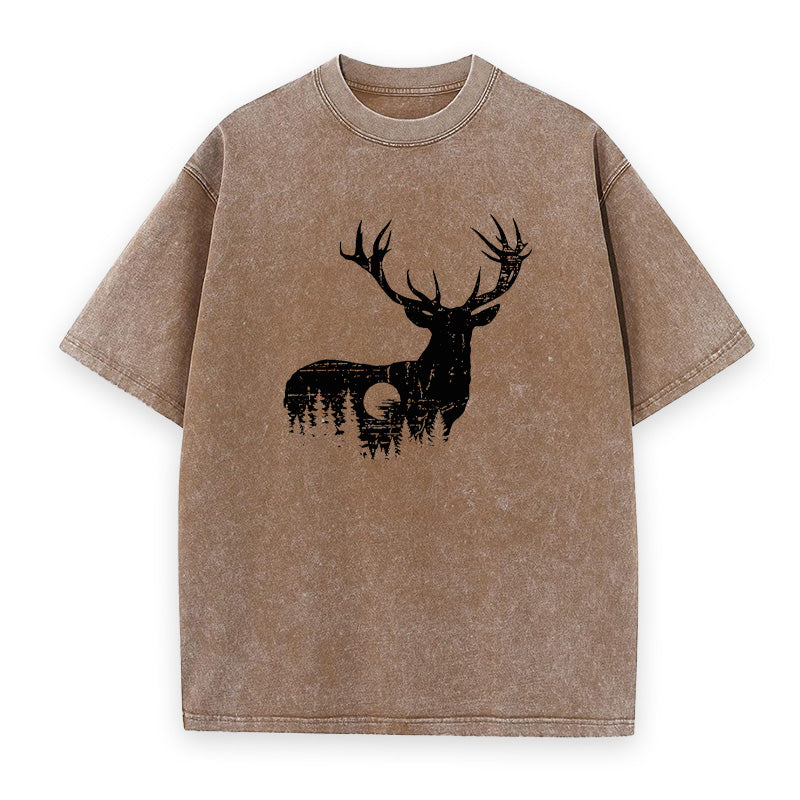 Deer Outdoor Scene Unisex Tee