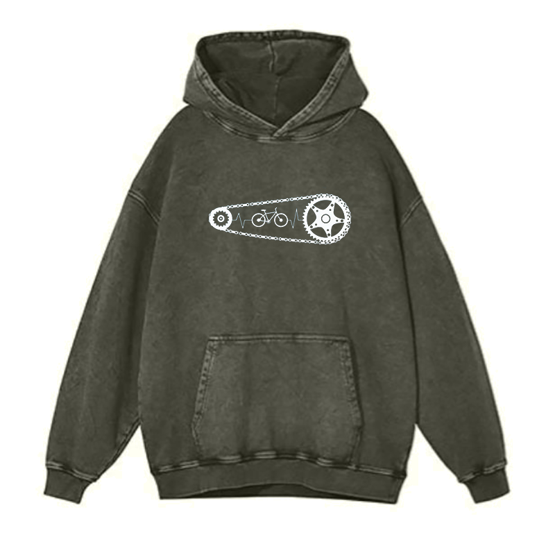 Cycling Heartbeat Bicycle hoodies