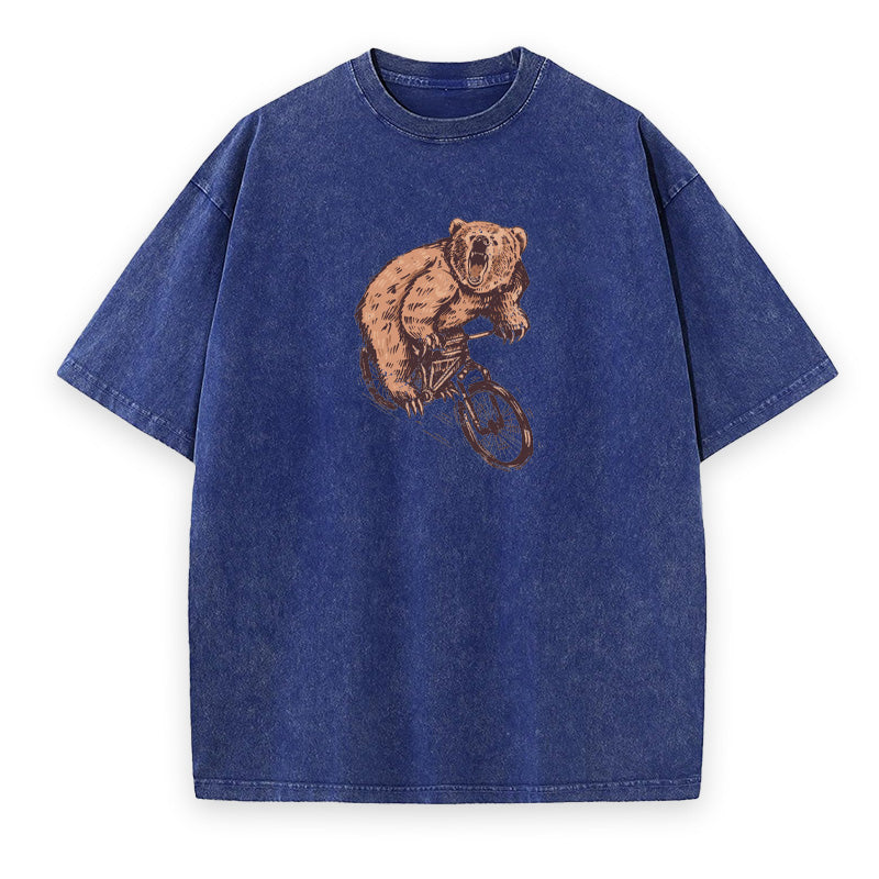 Bear On Bike Unisex Tee