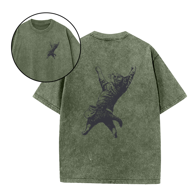 Rock Climbing Kitty Cat Unisex Tee