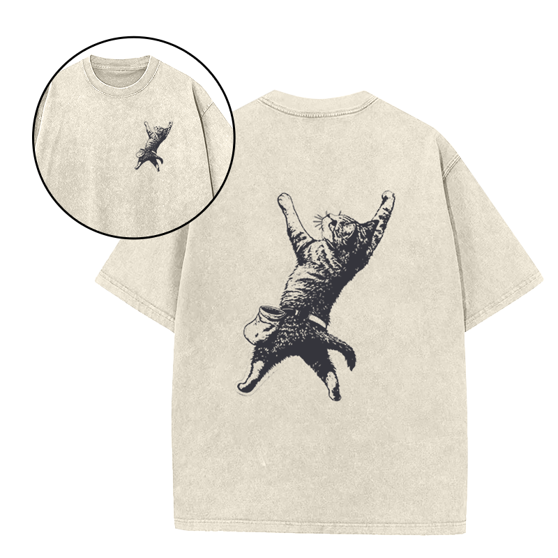 Rock Climbing Kitty Cat Unisex Tee