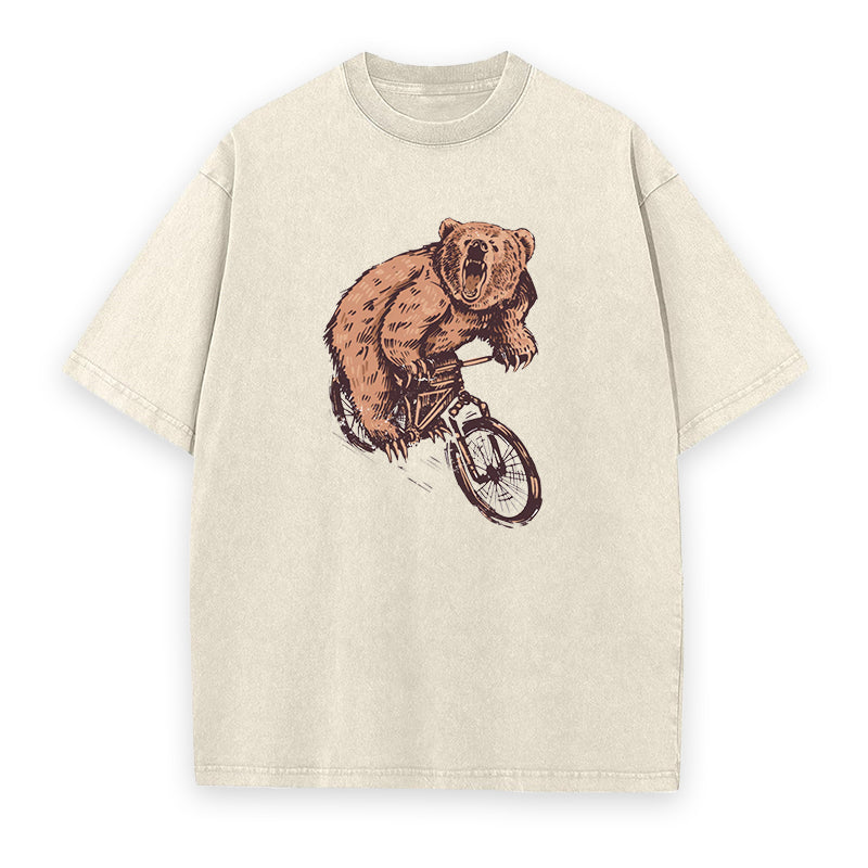 Bear On Bike Unisex Tee