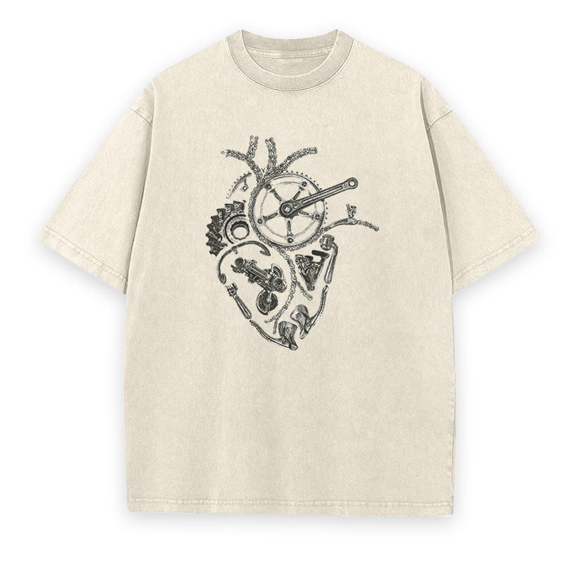 Heart Powered by Pedals Unisex Tee