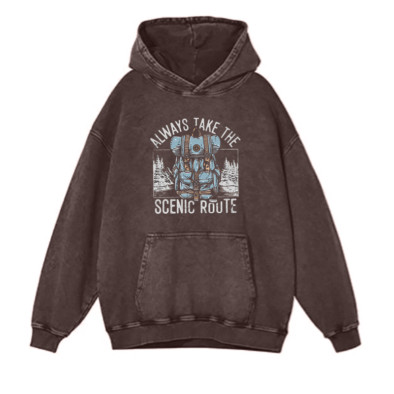Always Take The Scenic Route hoodies