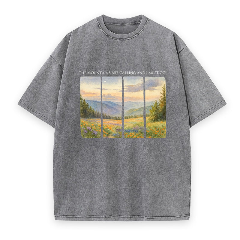 The Mountains Are Calling and I Must Go Unisex Tee