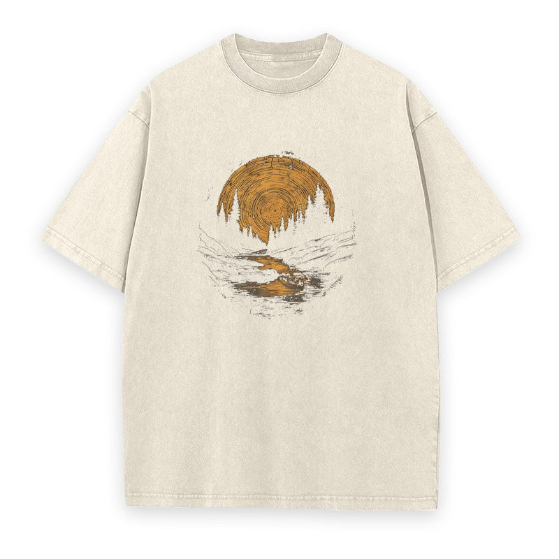 Tree Ring Forest Unisex Tee