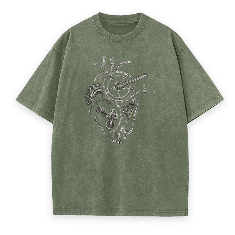 Heart Powered by Pedals Unisex Tee