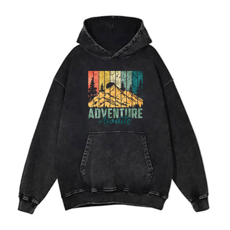 Retro Adventure Awaits hoodies