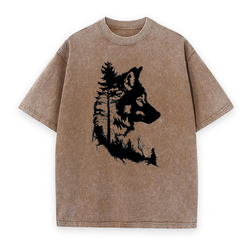 Tree Wolf Head Unisex Tee