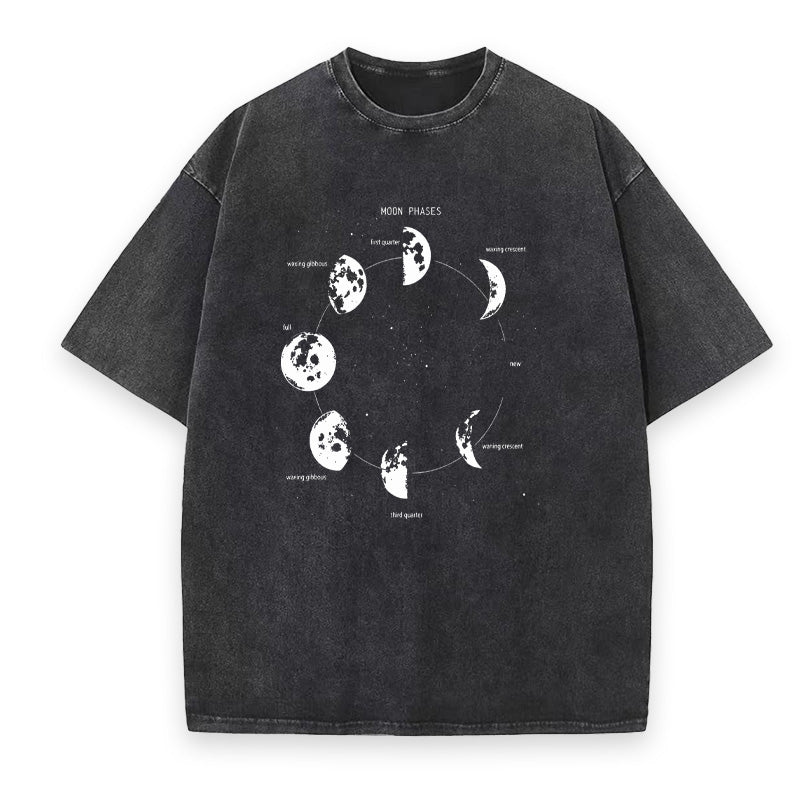 Moon Phase Diagram Unisex Tee