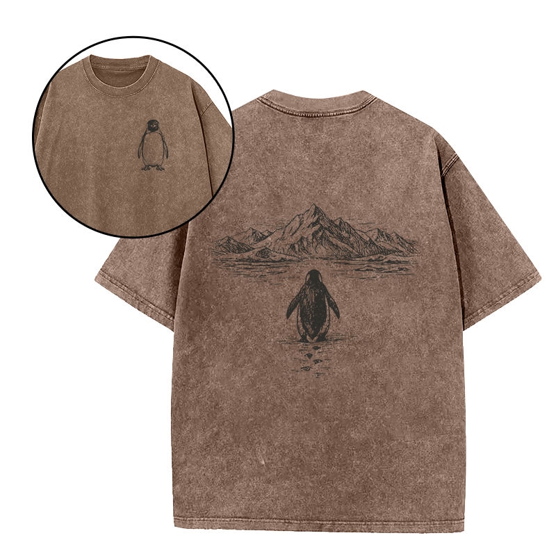 The Penguin and The Mountains Unisex Tee