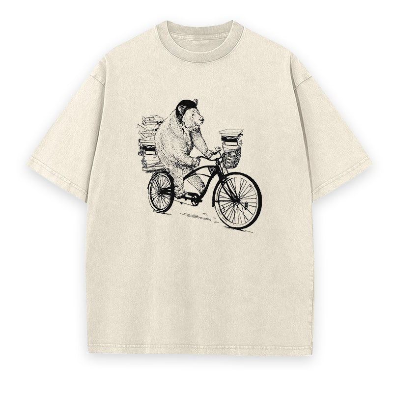 Bear on a Bike Unisex Tee
