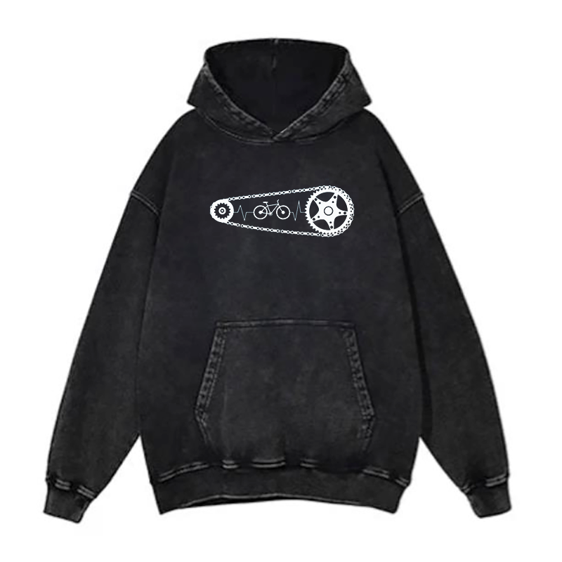Cycling Heartbeat Bicycle hoodies