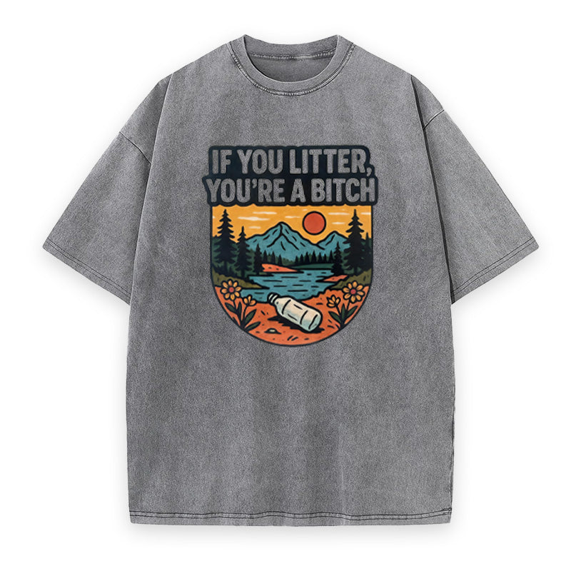Protect Parks Stop Littering Unisex Tee