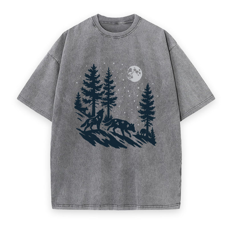 Moonlit Wolf Pack Unisex Tee