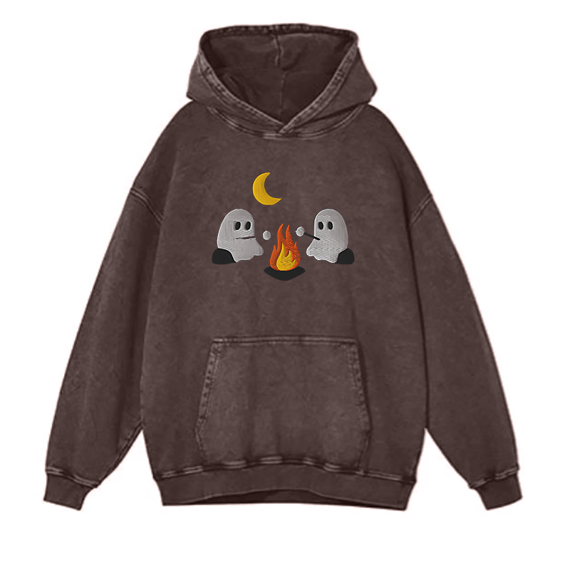 Cute Ghosts Camping hoodies