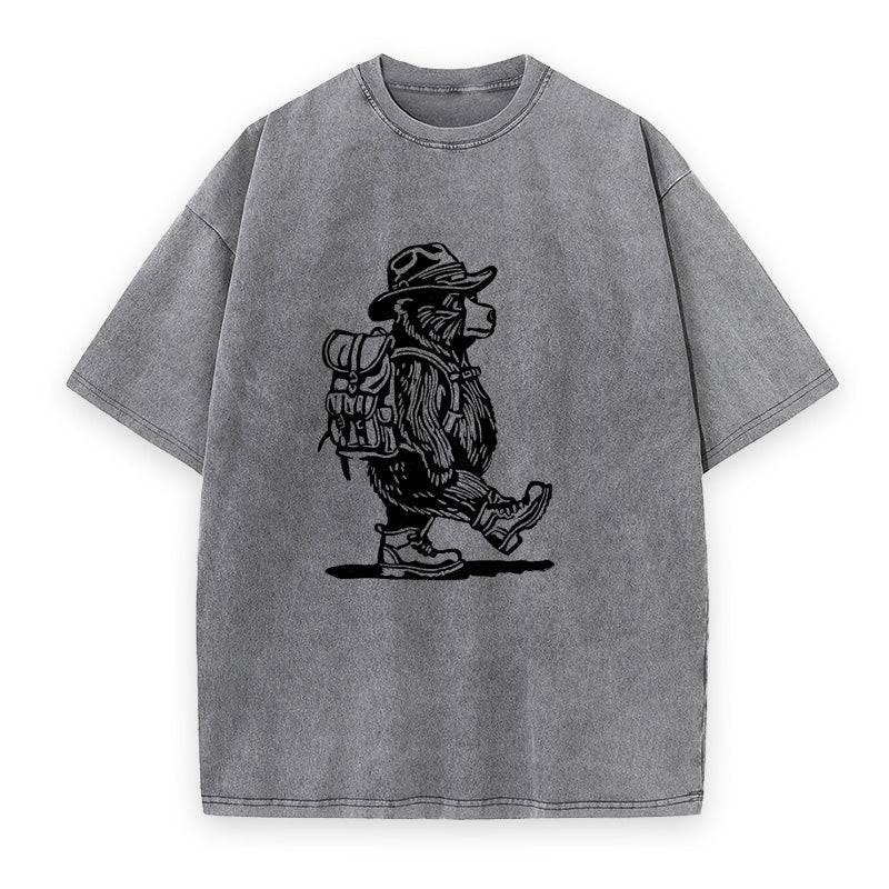 Hiking Bear Unisex Tee