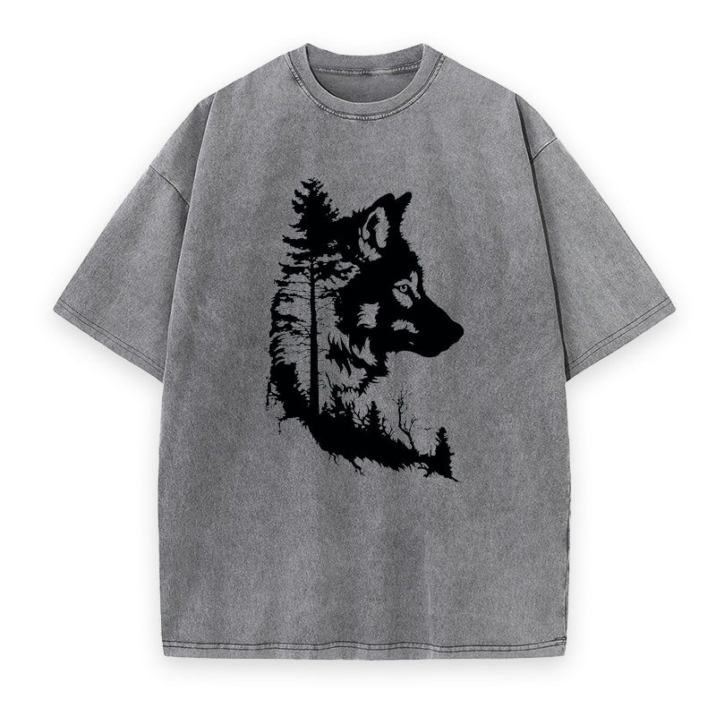 Tree Wolf Head Unisex Tee