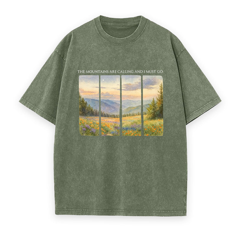 The Mountains Are Calling and I Must Go Unisex Tee