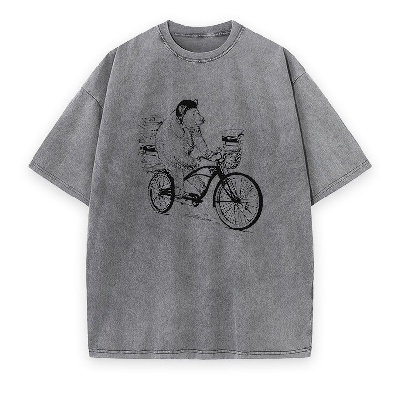 Bear on a Bike Unisex Tee