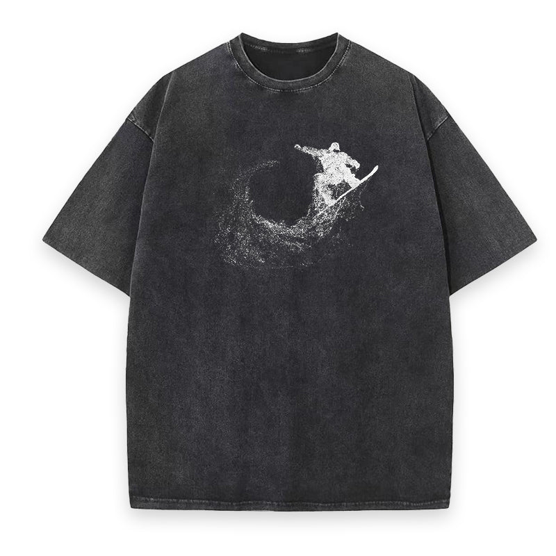 Particle Dot Snowboarder Unisex Tee