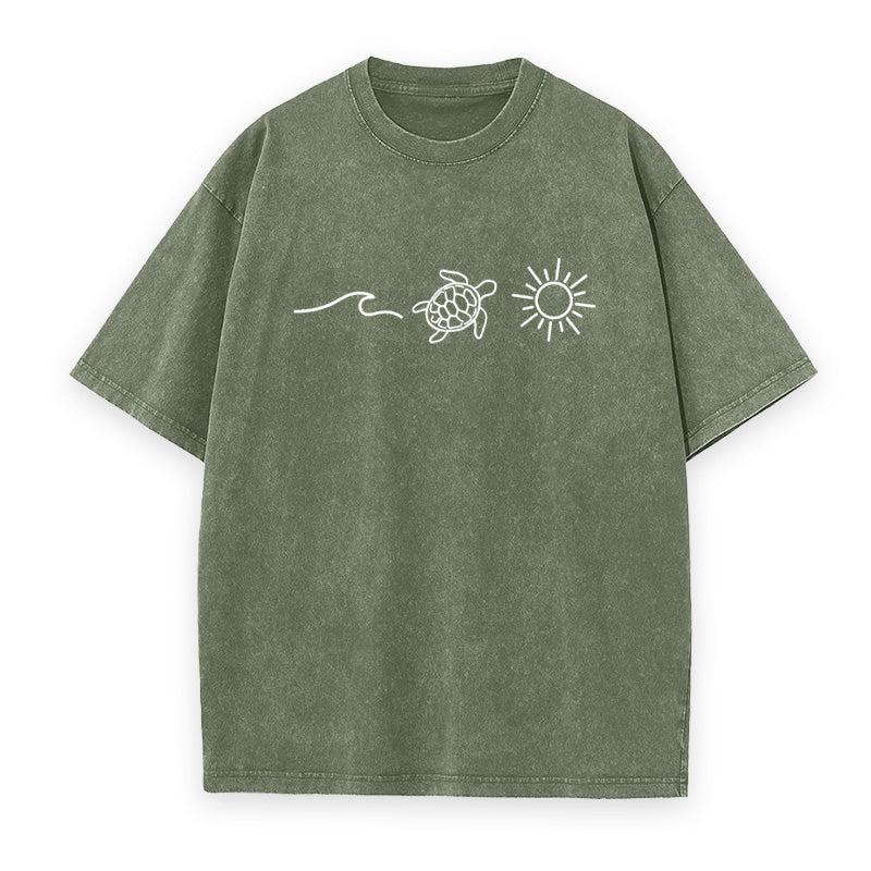 Ocean Turtle Sun Unisex Tee