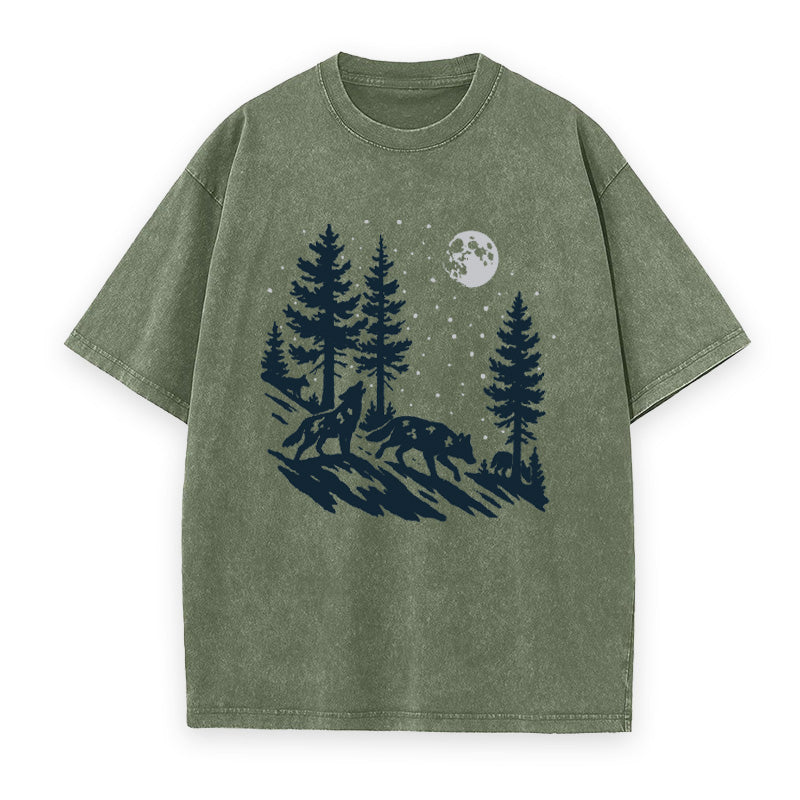 Moonlit Wolf Pack Unisex Tee