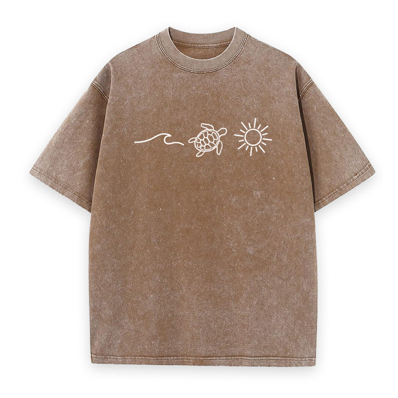 Ocean Turtle Sun Unisex Tee