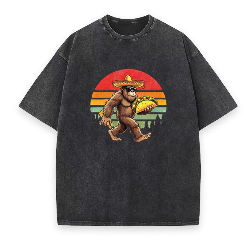 Retro Bigfoot Taco Unisex Tee