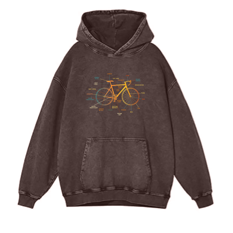 Bike Parts Overview hoodies