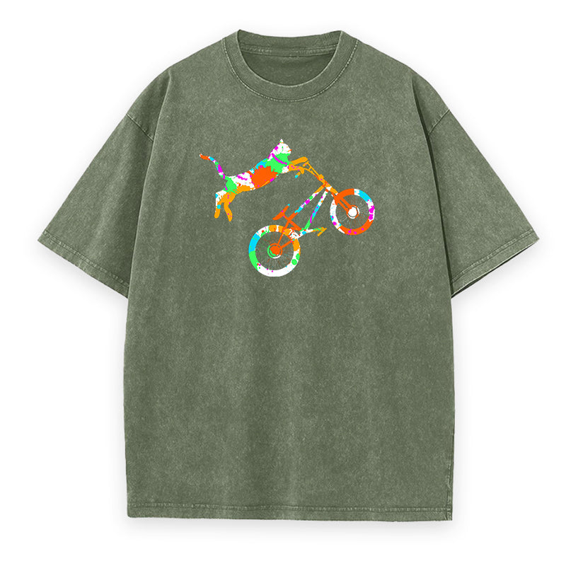 Where the Cat Rides Free Unisex Tee