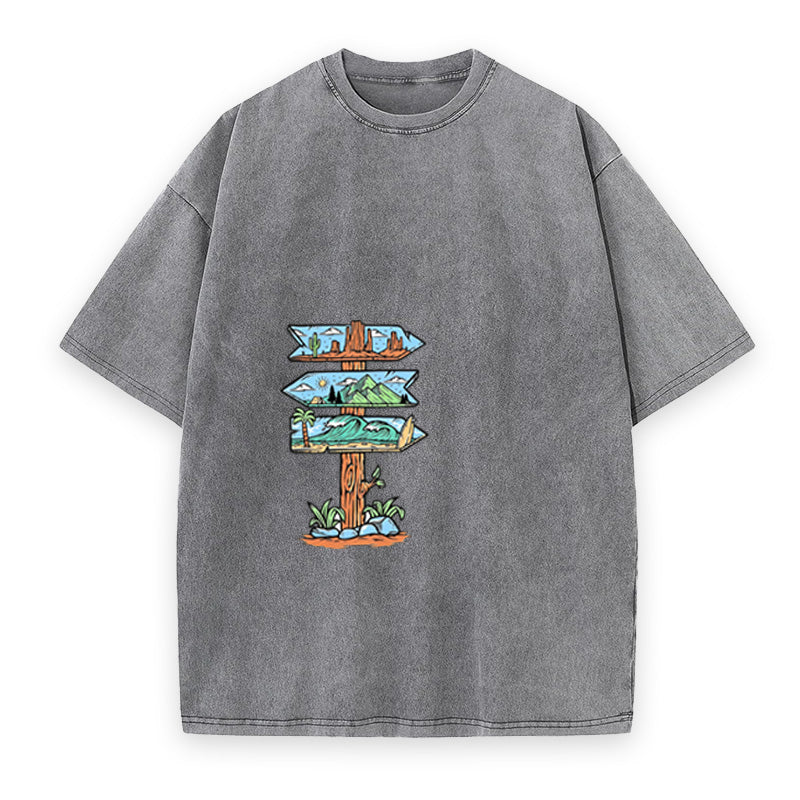 Adventure Signpost Unisex Tee