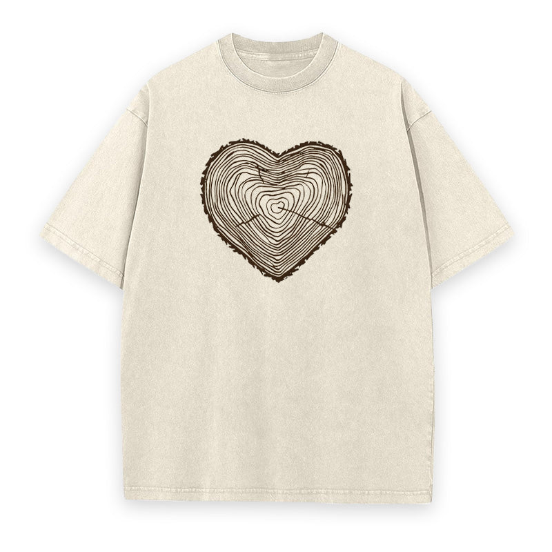 Tree Rings Heart Unisex Tee